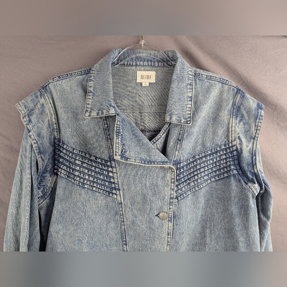 BiBi Jean Jacket Frosted Size Small Excellent Condition - Picture 8 of 11